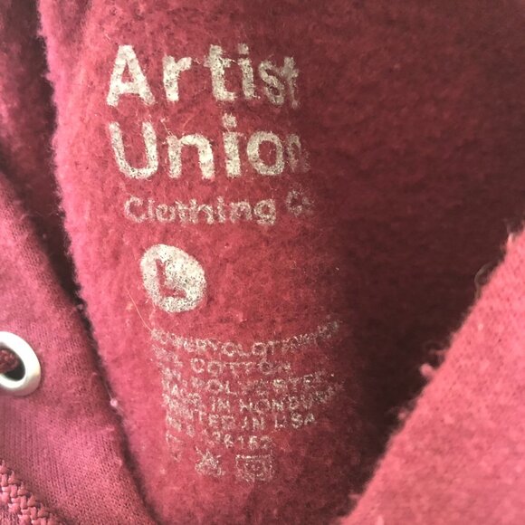 Artist Union “Life of the Party” Skeleton Graphic Hoodie Size L - Picture 4 of 4